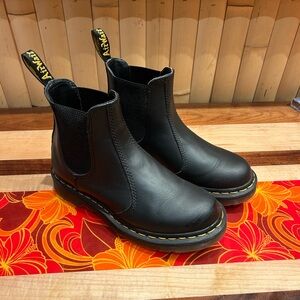 Dr. Martens Black Leather Ankle Boots